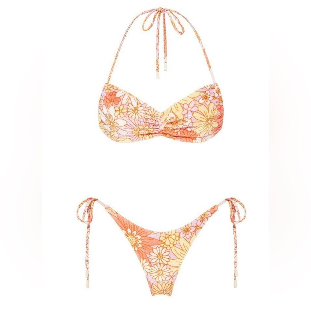 TRIANGL GRETA - LILA VELVET SET NO BAG NEW WITH TAGS